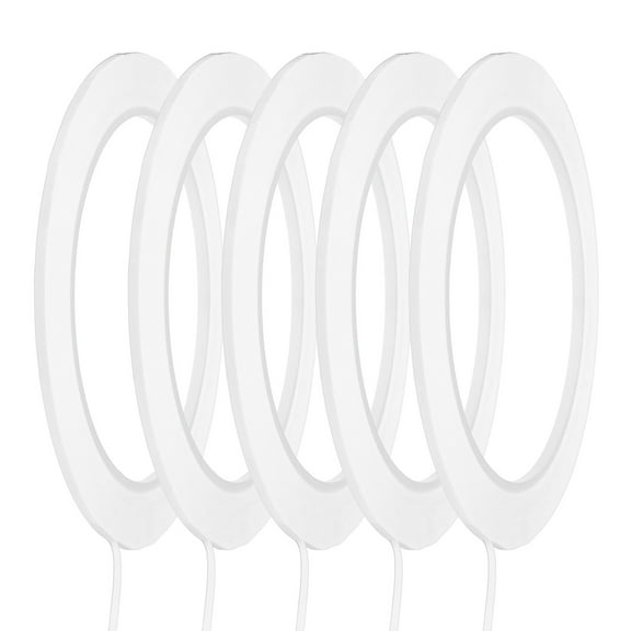 Uxcell 5Pcs Whiteboard Tape Graphic Tape 5/64" x 72 Yards Chart Line Tape White