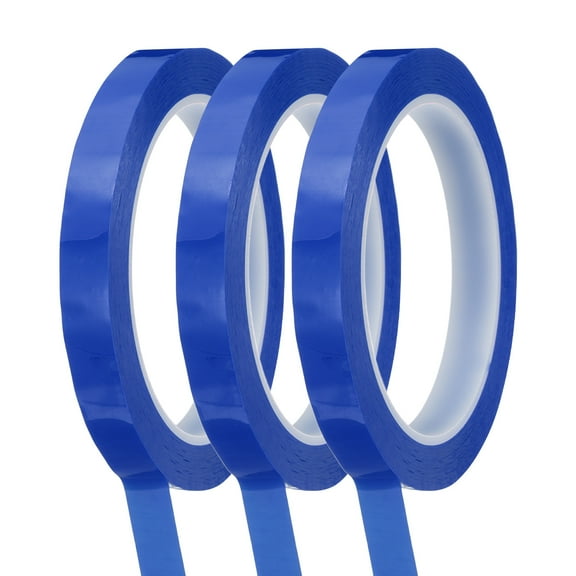 Uxcell 3Pcs Whiteboard Tape Graphic Tape 1/2" x 72 Yards Chart Line Tape Blue