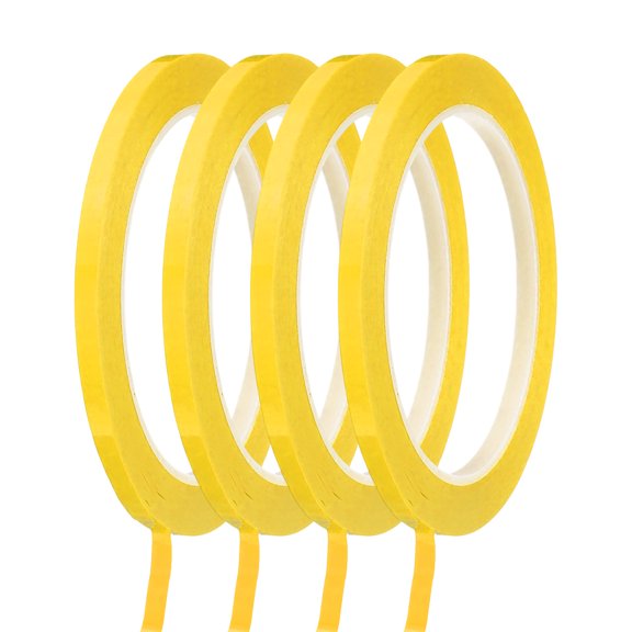 Uxcell Whiteboard Tape Graphic Tape Self Adhesive Chart Line Tape for Crafting and Marking Dark Yellow