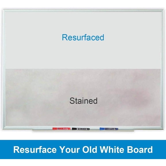 Whiteboard for Wall, 8 x 4 ft White Board Sticker, 96 x 48 inches Dry Erase Wallpaper, Peel and Stick Whiteboard Contact Paper Roll for Wall/Table/Doors/Glass/Fridge, 9 Dry Erase Markers