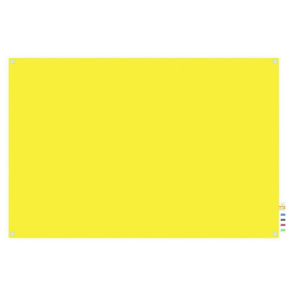 Whiteboard in Yellow with Square Corners (36 in. W x 1.63 in. D x 24 in. H (20 lbs.))