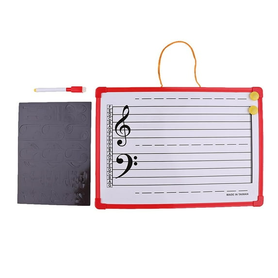 Whiteboard with Music Notation 35x25 Cm for Occasions, Meetings, School