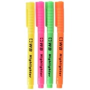 Whitebox Highlighter - Assorted Wallet of 4