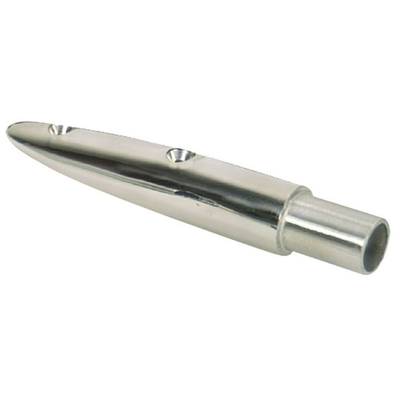 WHITECAP RAIL END 16-1/2 DEG END-OUT 7/8" OD TUBE