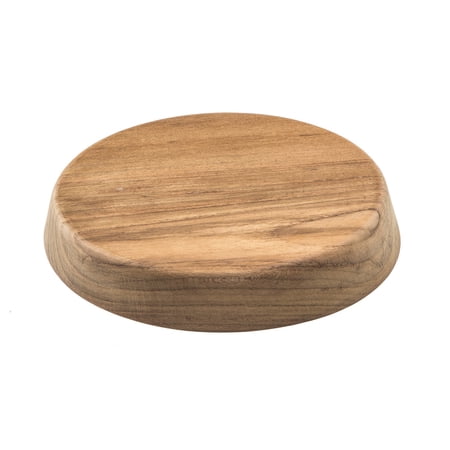 Whitecap 60169 Canted Teak Winch Pad - 7-3/4" Top Diameter, 15° Angle