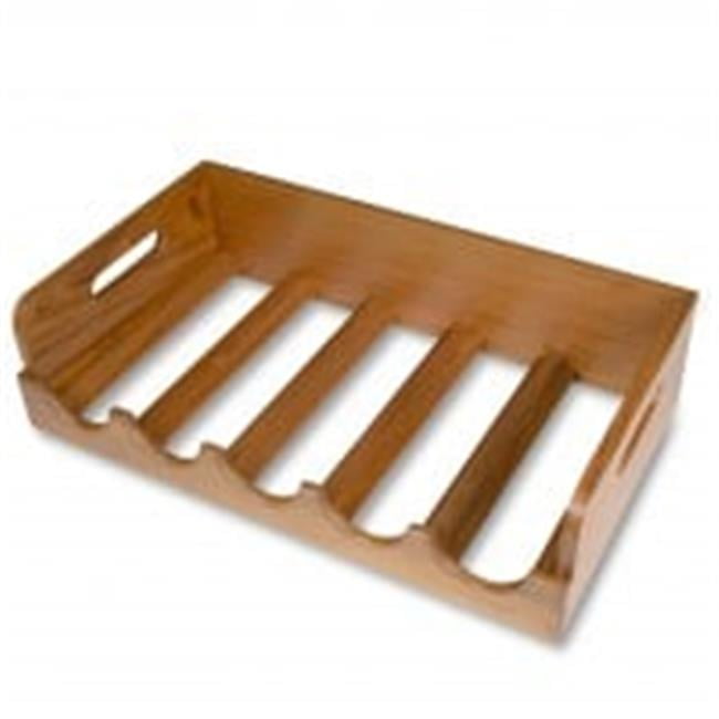 Whitecap 3007.1042 Teak Five Wine Bottle Holder & Tray - Walmart.com
