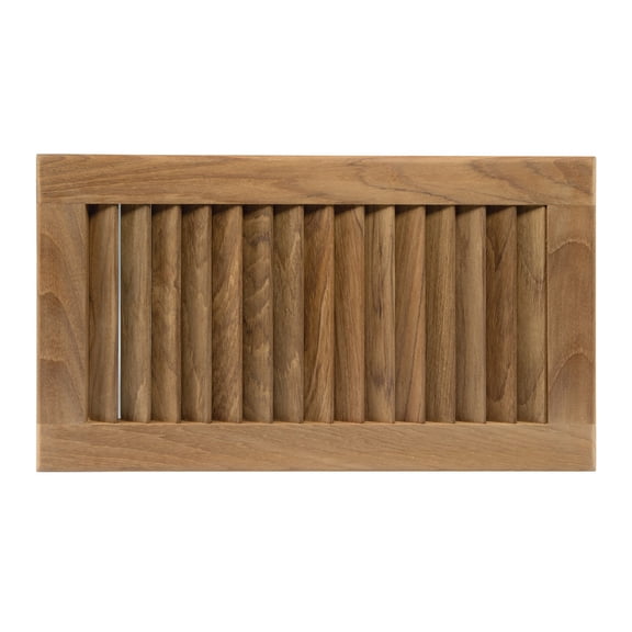 Whitecap 60710 Teak 16" x 9-1/8" x 3/4" Louvered Insert 3/4" Thick