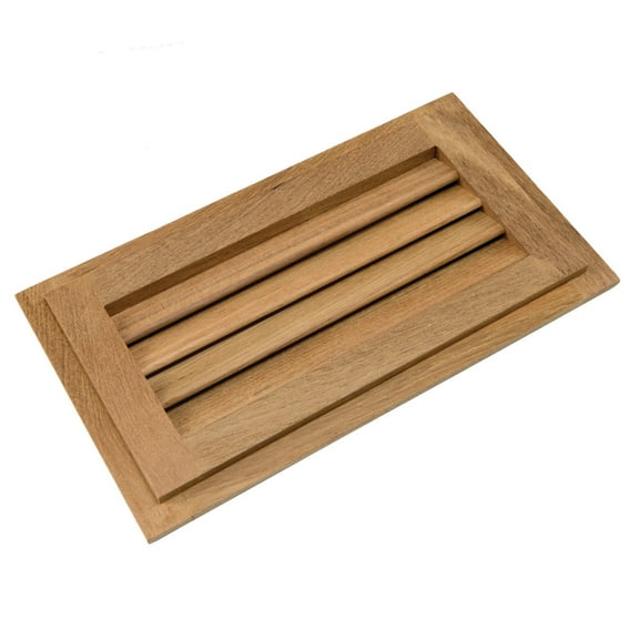 Whitecap 60714 Teak Louvered Insert - 6-3/8" x 11-3/16" x 3/4"