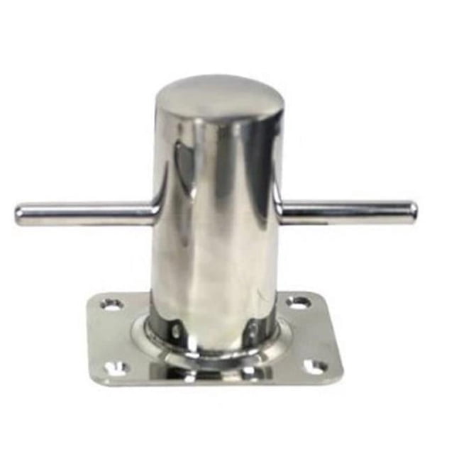 Whitecap Industries 6125 - Raccordo Di Carico Acqua Per Coperta Con Tappo E Catena | Acciaio Inox 316, Flangia 7,6 Cm, Adatto A Tubo 1