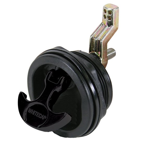 Whitecap Compression Handle Stainless Steel/Black Nylon Non-Locking ... [8230BC]