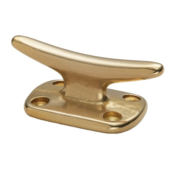 Whitecap Fender Cleat - Polished Brass - 2" | Bundle of 2