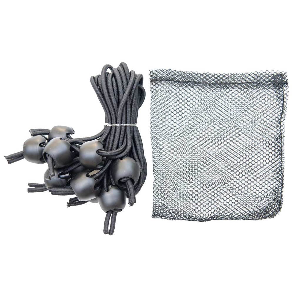 Whitecap Industries JB-100716B Jaw Bungee Black Premium Shock Cord W/1" Ball (10/Bag)