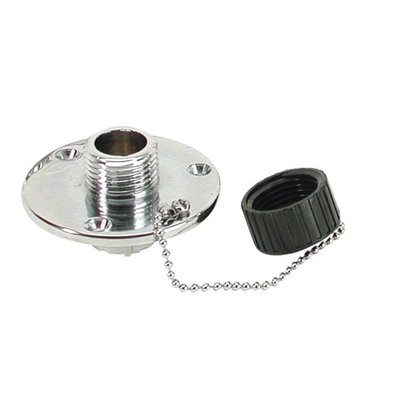 Whitecap P-2454C Chrome-Plated Brass Water Outlet - 1/2" FIPT x 3/4" GHT