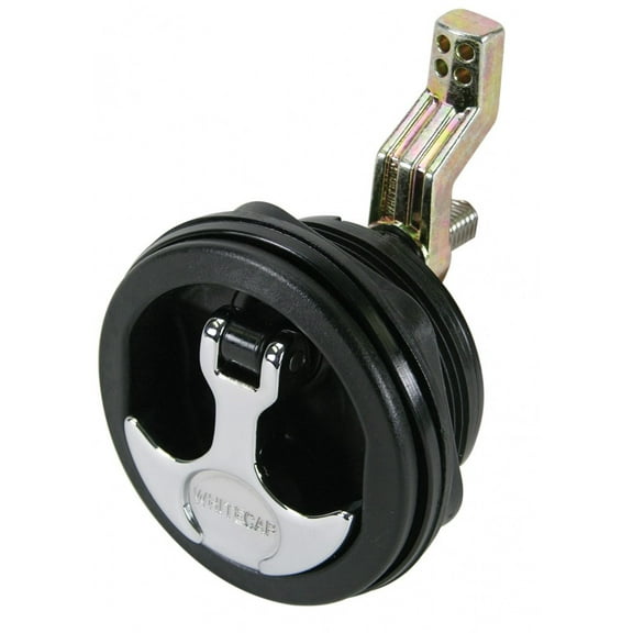 Whitecap S-0226BC T-Handle Latch with Keyed Lock - Black