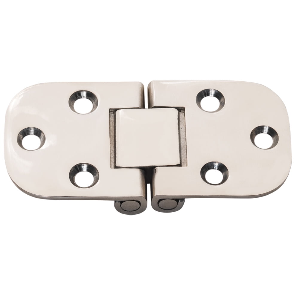 Flush Mount Stainless Steel Cabinet Hinge, 3" x 1-1/2"