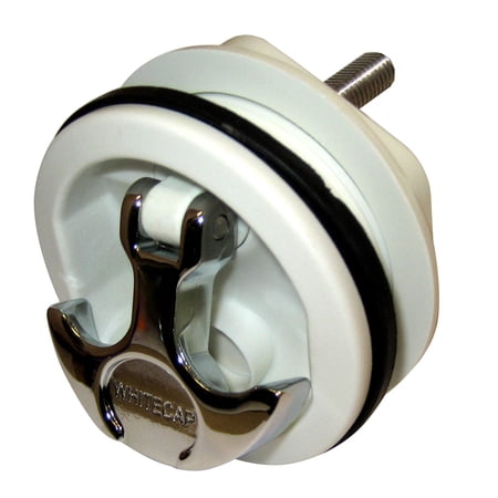 Whitecap Ind White Body T-Handle Chrome Handle Latch