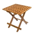 thumbnail image 1 of Whitecap Teak Grate Top Fold-Away Table, 1 of 2