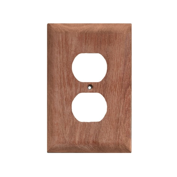 Whitecap Teak Outlet Cover/Receptacle Plate | Bundle of 5
