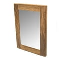 thumbnail image 1 of Teak Rectangular Mirror - 11" W x 15" H, 1 of 4