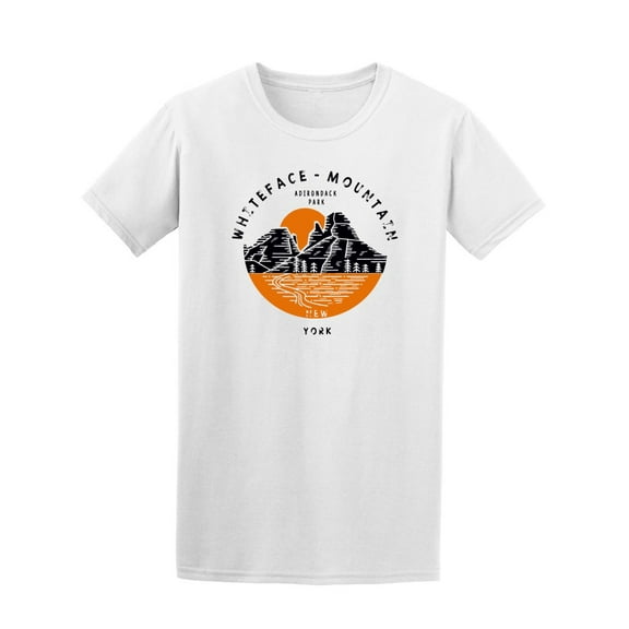 Whiteface Mountain New York T-Shirt Men -Image by Shutterstock, Male Medium