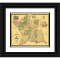 thumbnail image 1 of Whiteford 13x12 Black Ornate Wood Framed with Double Matting Museum Art Print Titled - New Haven Connecticut Landowner - Whiteford 1852, 1 of 4