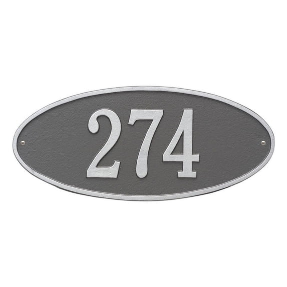 Whitehall 4003PS Madison Oval - Standard Wall - One Line in Pewter/Silver