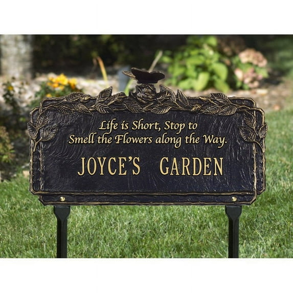 Whitehall Butterfly Poem Garden 1-line Standard Lawn Plaque