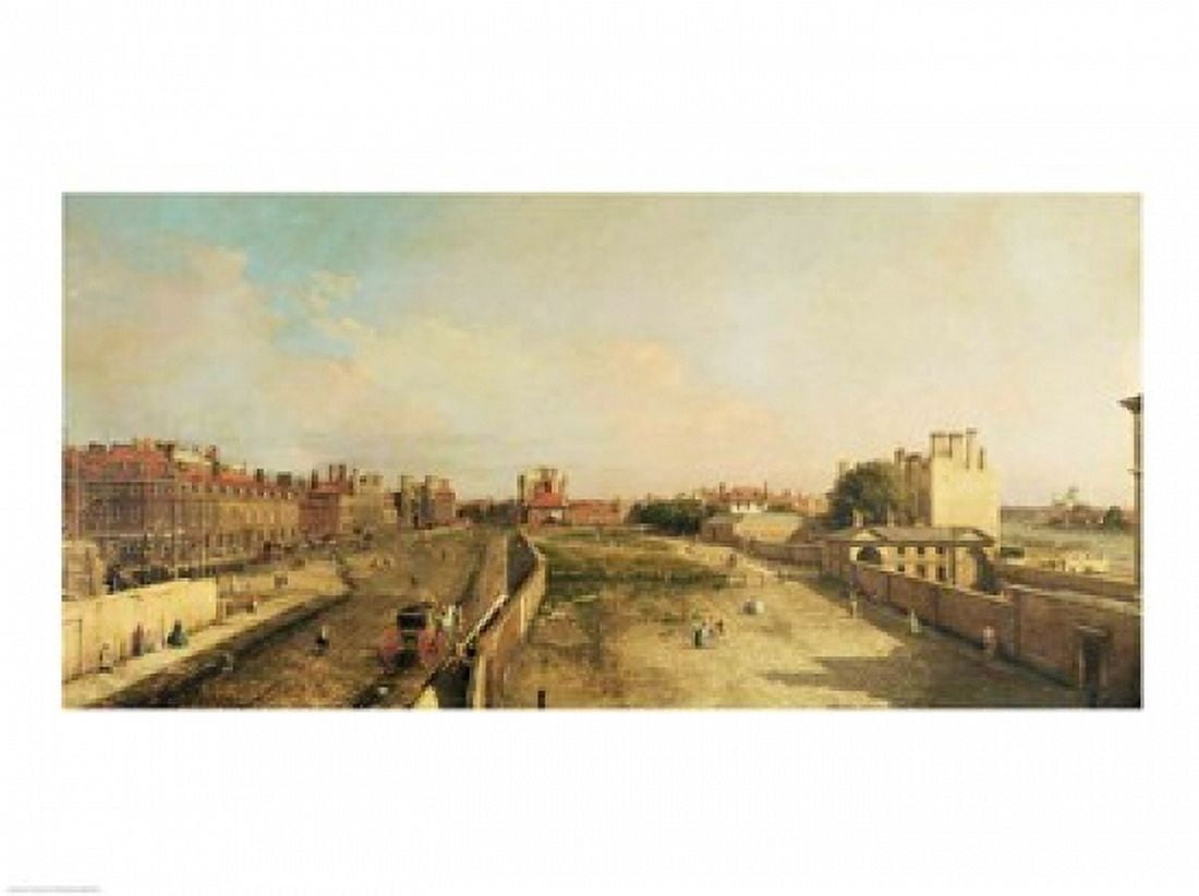 Whitehall Canvas Art - Giovanni Antonio Canaletto (24 x 18)