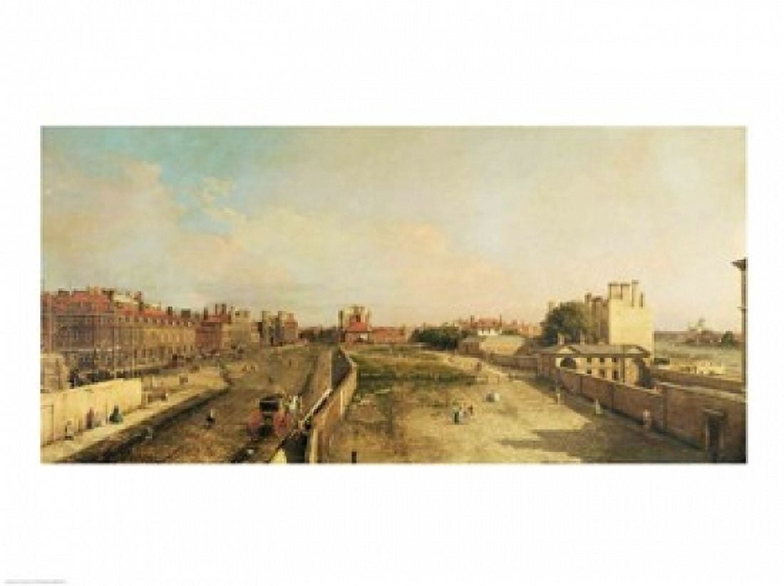 Whitehall Canvas Art - Giovanni Antonio Canaletto (36 x 24)