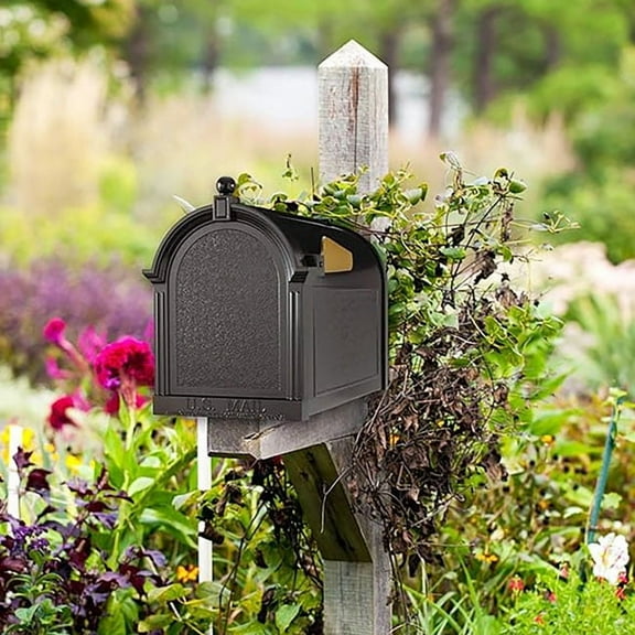 Whitehall Deluxe Mailbox, Black