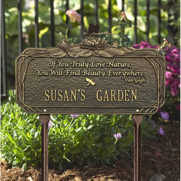 Whitehall Dragonfly Poem Garden 1-line Standard Lawn Plaque
