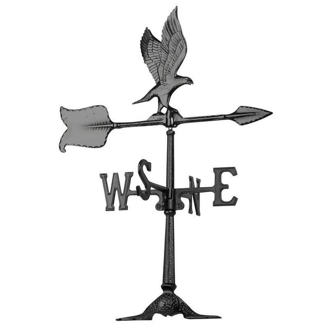 Whitehall 24-Inch Eagle Weathervane | Rust-Free Aluminum | Adjustable Mount | Patriotic Roof Accent Piece