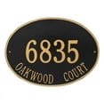 thumbnail image 1 of Whitehall Hawthrone Oval Estate Wall Two Line Custom Address Plaque, 1 of 2