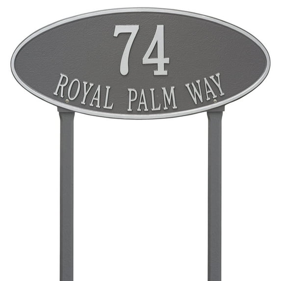 Whitehall Madison Oval 2 Line Lawn Plaque