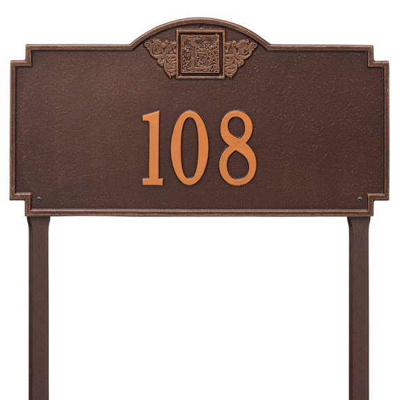 Whitehall Monogram 1 Line Estate Lawn Plaque