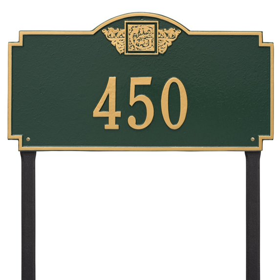Whitehall Monogram 1 Line Estate Lawn Plaque