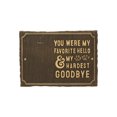 thumbnail image 1 of Whitehall Pet Memorial Photo Plaque - Cast Aluminum You Were My Favorite Hello and My Hardest Goodbye Wall Sign with Paw Prints and Picture Clip - Cat or Dog Keepsake Decor, 1 of 4