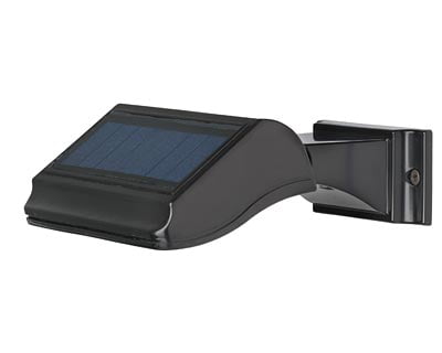 Whitehall Products 14247 Illuminator Solar Address Standard Wall Lamp - Black