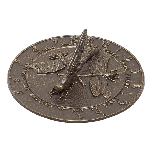 Whitehall Products French Bronze Aluminum Sundial, Hand Crafted