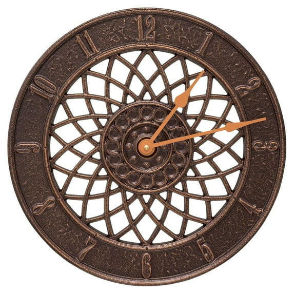 Whitehall Products Spiral 14-in. Indoor/Outdoor Wall Clock
