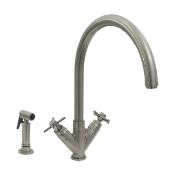 Whitehaus Luxe Plus Kitchen Faucet With Brushed Nickel Finish 3-03942SS85-BN