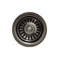 thumbnail image 1 of Whitehaus  3 1/2" Waste Disposer Trim with Matching Basket Strainer for Deep Fireclay Sinks, 1 of 7