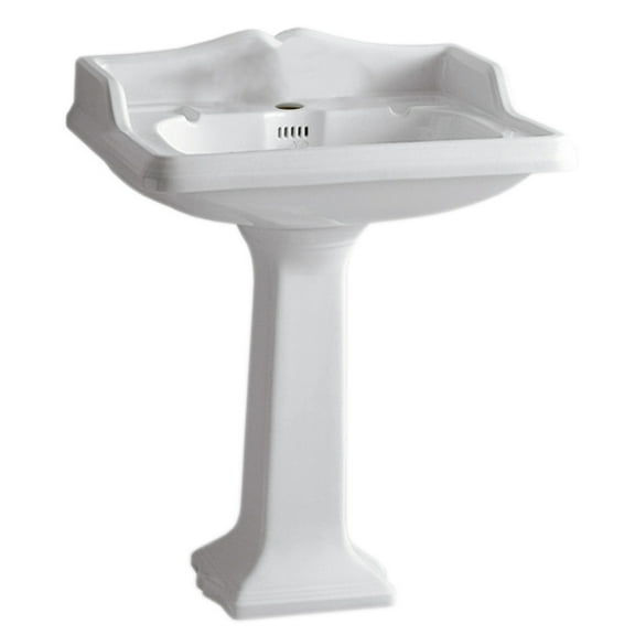 Whitehaus Collection AR834-AR805 Pedestal Sinks White