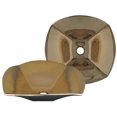 thumbnail image 1 of Whitehaus Collection  WH1515NDV-B 14.50 in. Copperhaus above mount basin with smooth texture- Polished Brass, 1 of 2