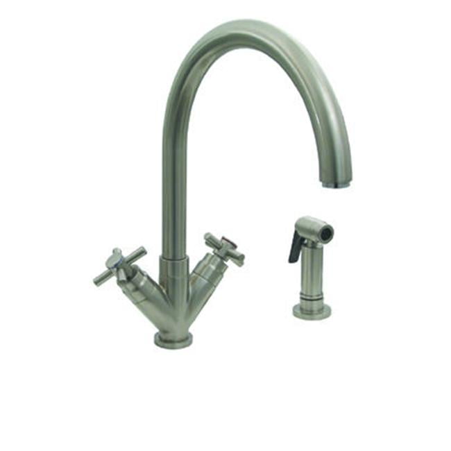 Whitehaus Collection 3-03942CH85-PC Luxe Plus Dual Handle Faucet - Polished Chrome