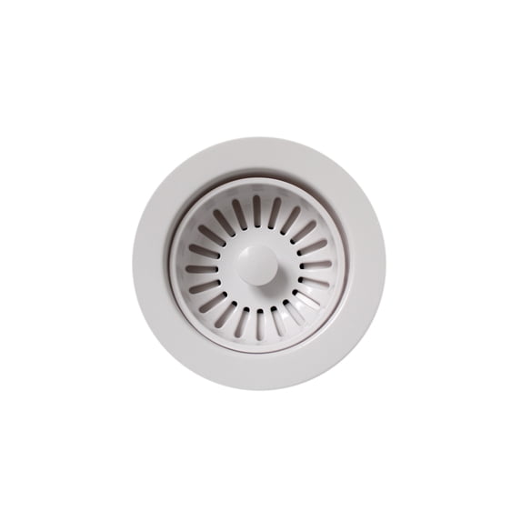 Whitehaus Collection 3 1/2" Basket Strainer White
