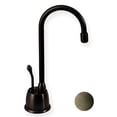 thumbnail image 1 of Whitehaus Collection  4.12 in. Forever Hot instant hot water dispenser with gooseneck spout and self closing handle- Antique Brass, 1 of 1