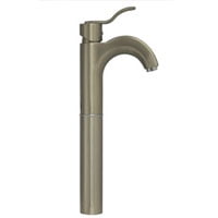 Whitehaus Collection Alfi Trade 3-04044-BN 5 in. Wavehaus single hole-single lever elevated lavatory faucet- Brushed Nickel