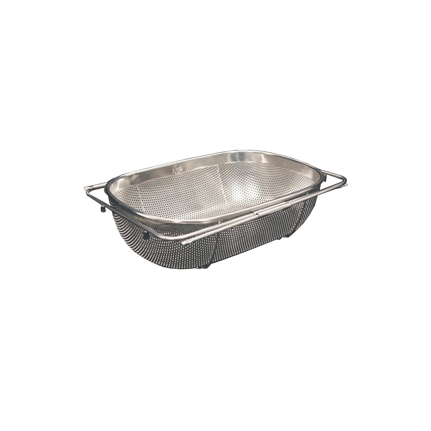 Silver Stainless Steel Over The Sink Extendable Colander Strainer