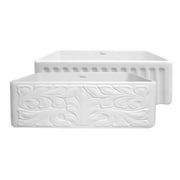 Whitehaus Reversible Kitchen Sink With White Finish WHFLGO3018-WHITE